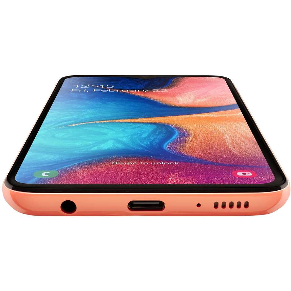 Samsung Galaxy A20e Smartphone 5,8" memoria 32 GB Doppia Fotocamera Android colore Corallo
