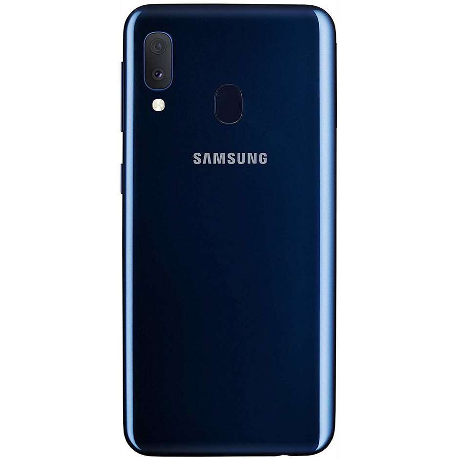 Samsung Galaxy A20e Smartphone Dual Sim 5,8" memoria 32 GB Doppia Fotocamera Android colore Blu