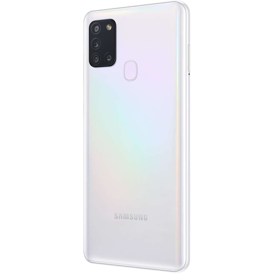 Samsung Galaxy A21s Smartphone 6.5" HD+ Ram 3 GB Memoria 32 GB Android colore bianco