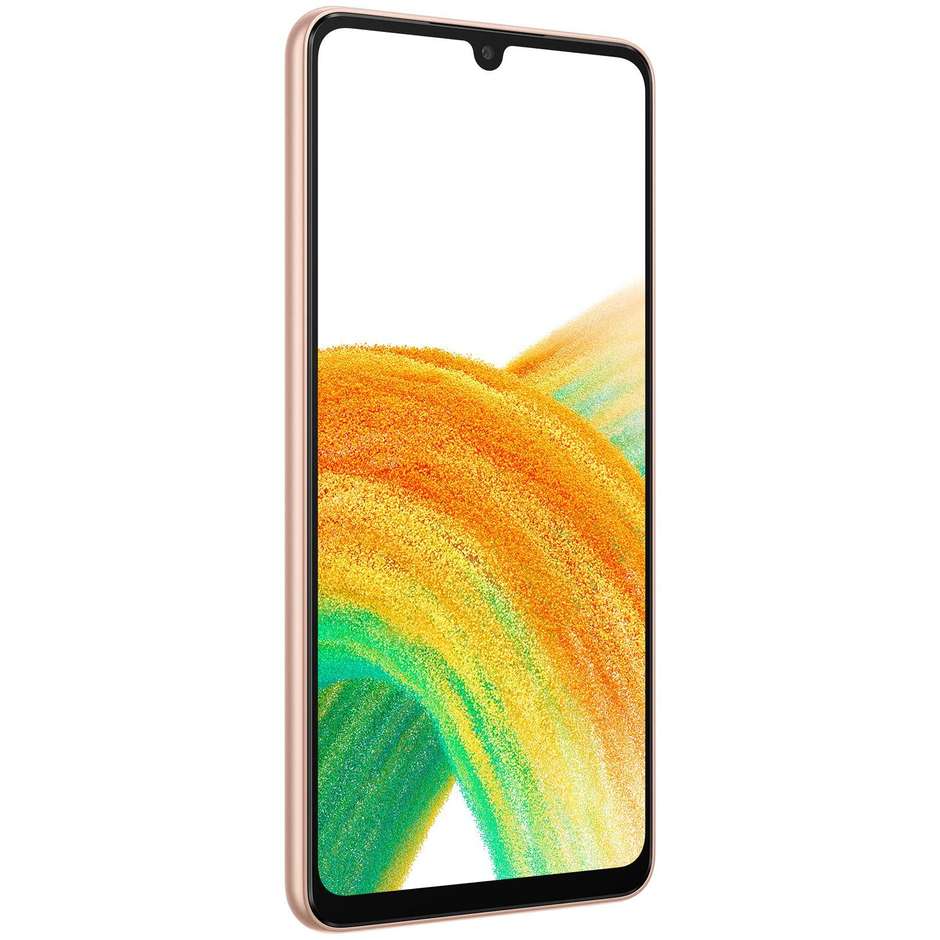 Samsung Galaxy A33 5G Smartphone 6.4” FHD+ Ram 6 GB Memoria 128 Gb Android 12 Colore Awesome Orange