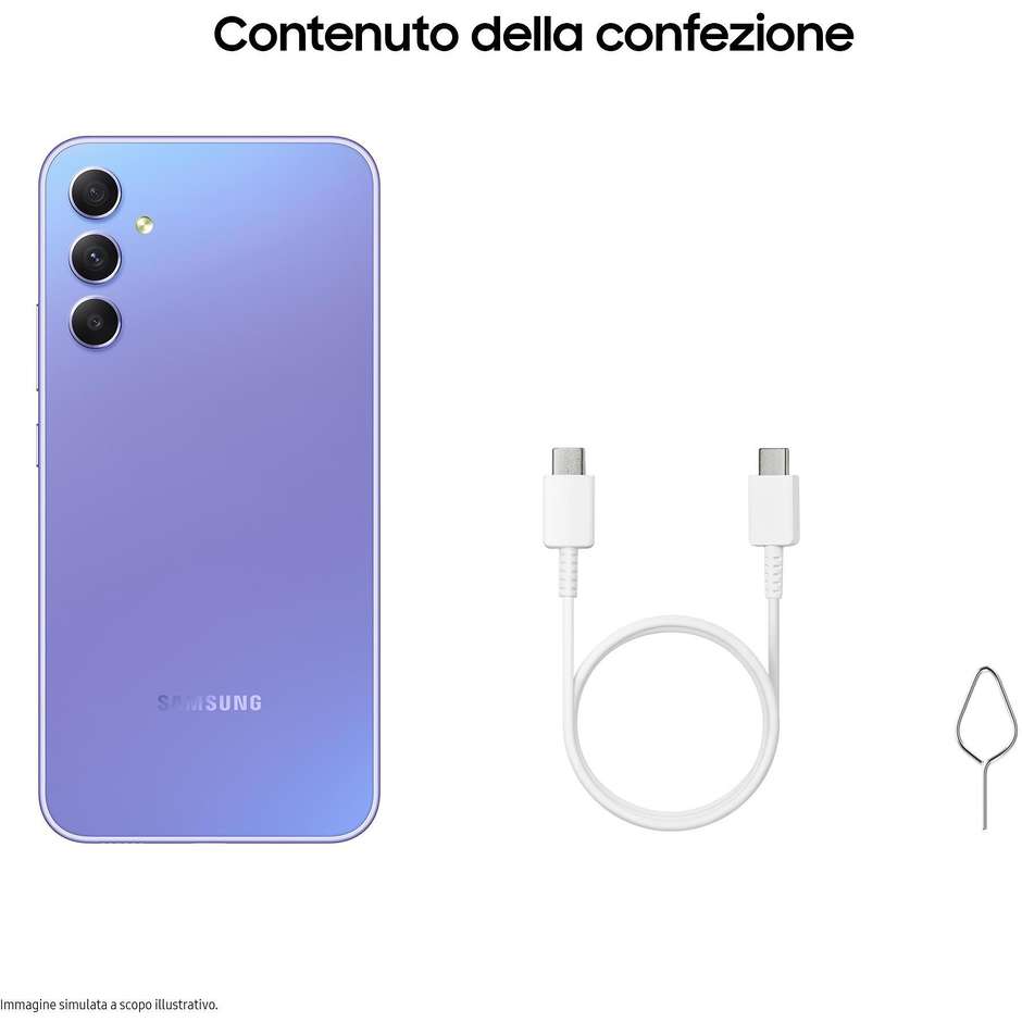 Samsung Galaxy A34 Smartphone 5G 6.6” Ram 8 GB Memoria 256 GB Android 13 Colore Awesome Violet