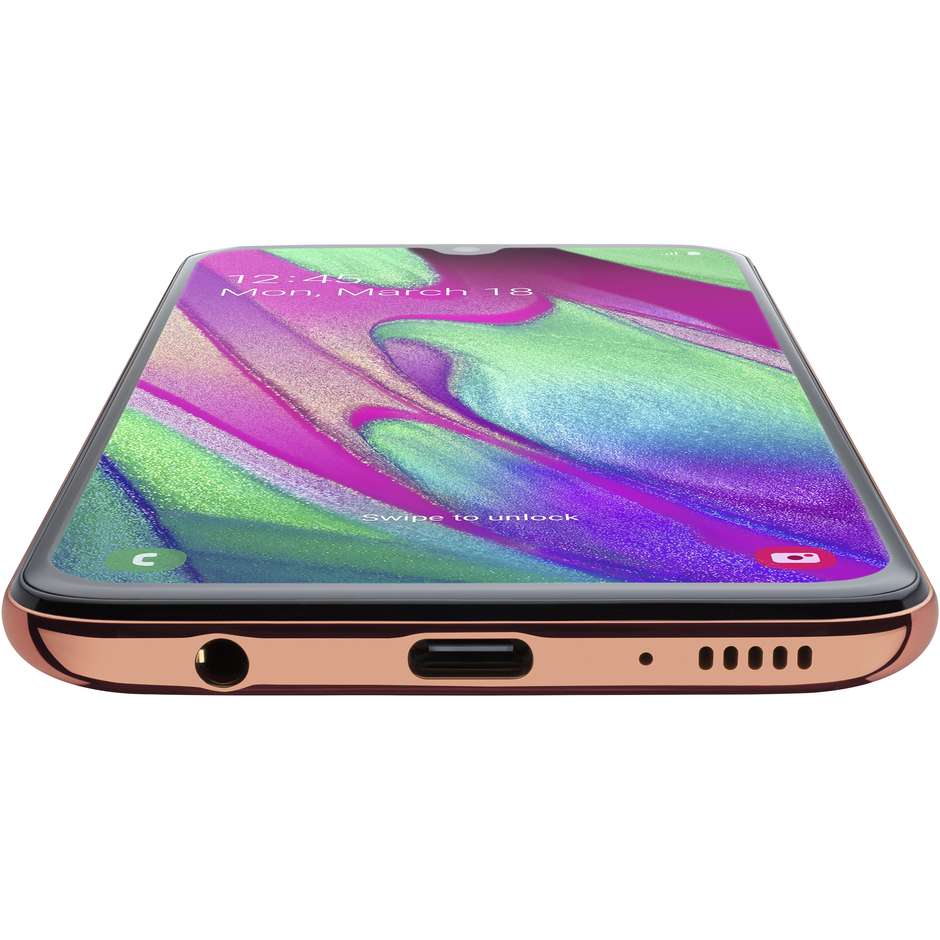 Samsung Galaxy A40 Smartphone 5,9" Full HD Ram 4 GB Memoria 64 GB Android colore Corallo