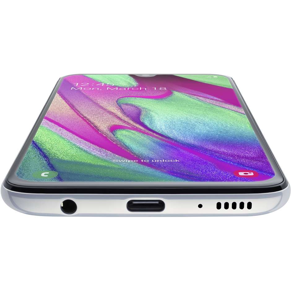 Samsung Galaxy A40 Smartphone Vodafone 5,9" Full HD Ram 4 GB memoria 64 GB Android colore Bianco