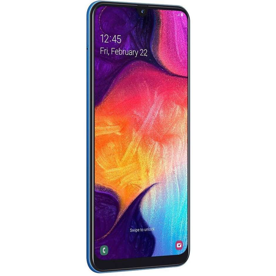 Samsung Galaxy A50 Smartphone Wind 6,4" Ram 4 GB Memoria 128 GB Android colore Blu