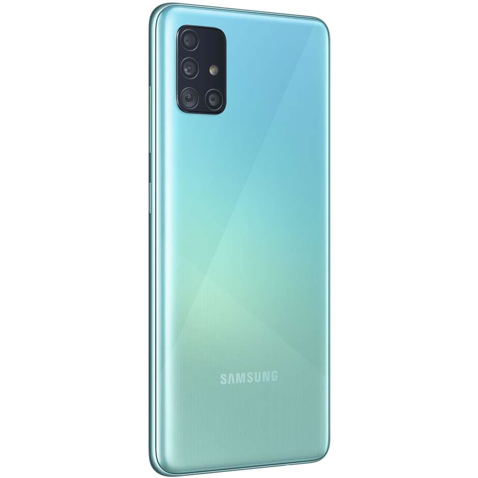 Samsung Galaxy A51 Smartphone 6.5" FHD+ Ram 4 GB Memoria 128 GB Android colore Prism Crush Blue