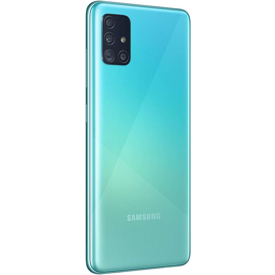Samsung Galaxy A51 Smartphone 6,5" Ram 4 GB Memoria 128 GB Android colore Blu