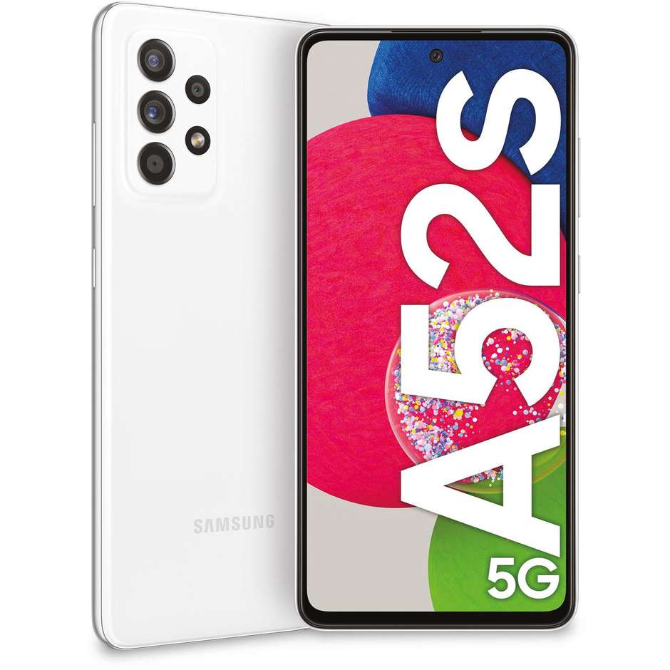 Samsung Galaxy A52s 5G Smartphone 6,5'' Full HD+ Ram 6 Gb Memoria 128 Gb Android colore Awesome White