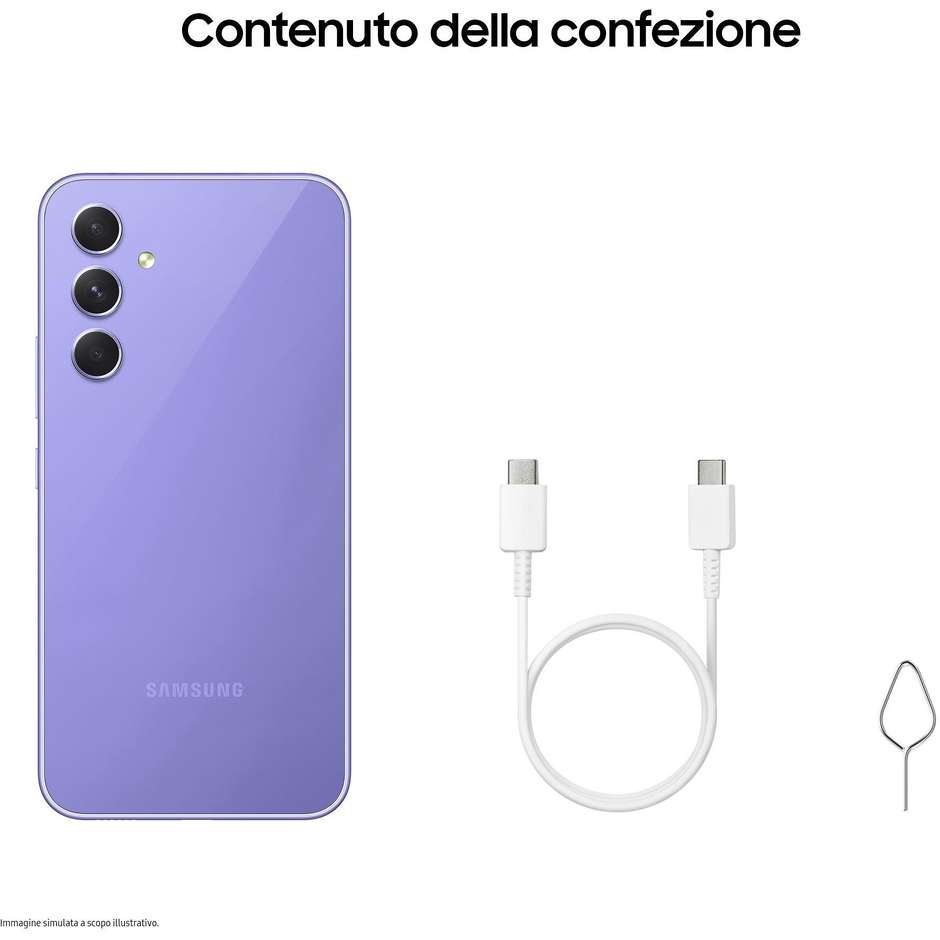 Samsung Galaxy A54 Smartphone 5G 6.4” Ram 8 GB Memoria 128 GB Colore Awesome Violet