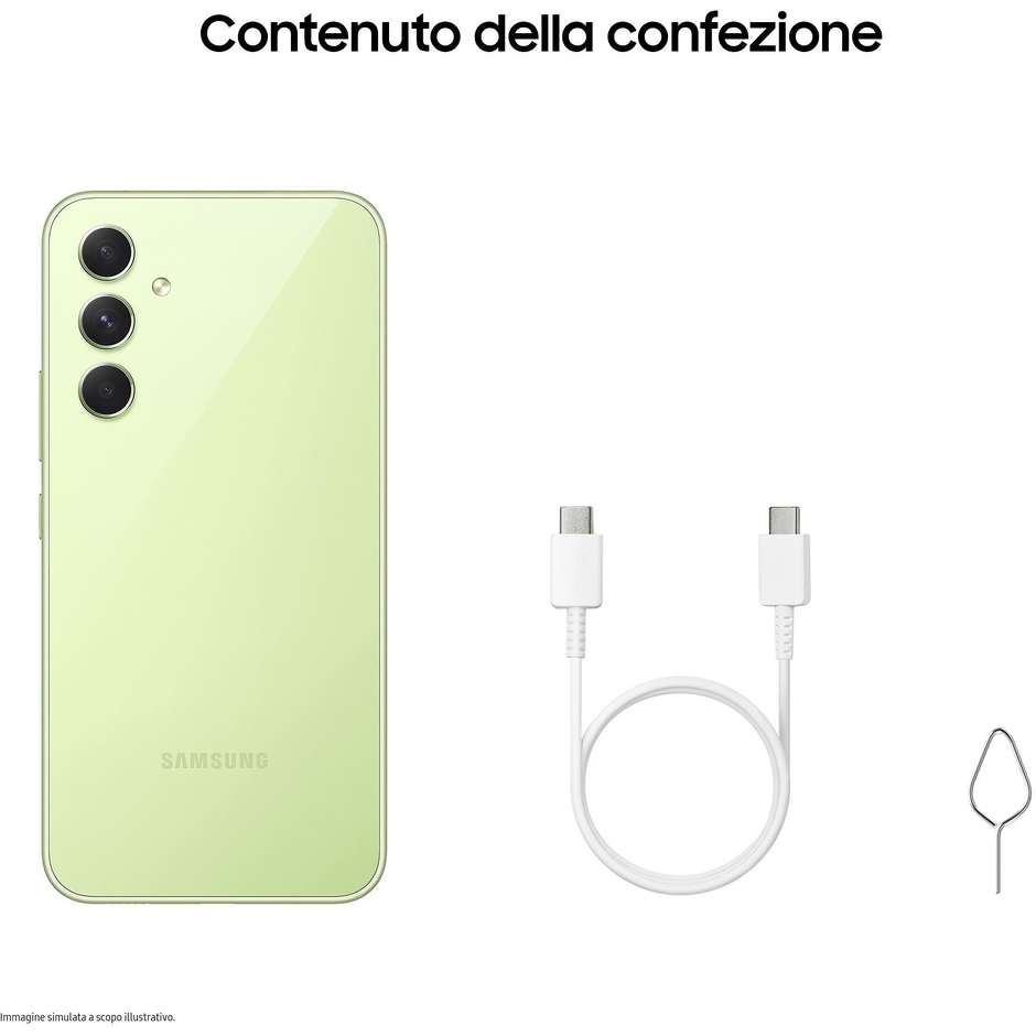 Samsung Galaxy A54 Smartphone 5G 6.4” Ram 8GB Memoria 128 GB Colore Awesome Lime