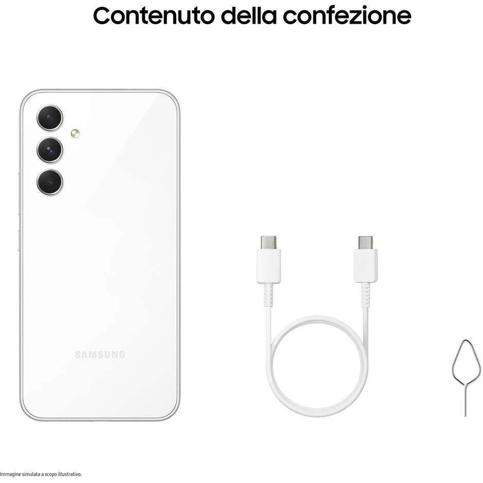 Samsung Galaxy A54 Smartphone 5G 6.4” Ram 8GB Memoria 256 GB  Android 13 Colore Awesome White