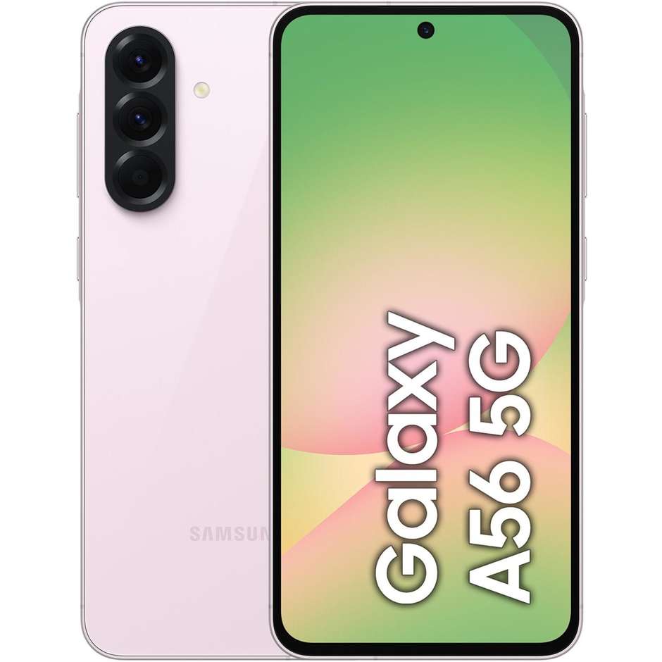 Samsung Galaxy A56 Smartphone 5G 6,7" Super AMOLED+ 128GB 50MP Colore Awesome Pink