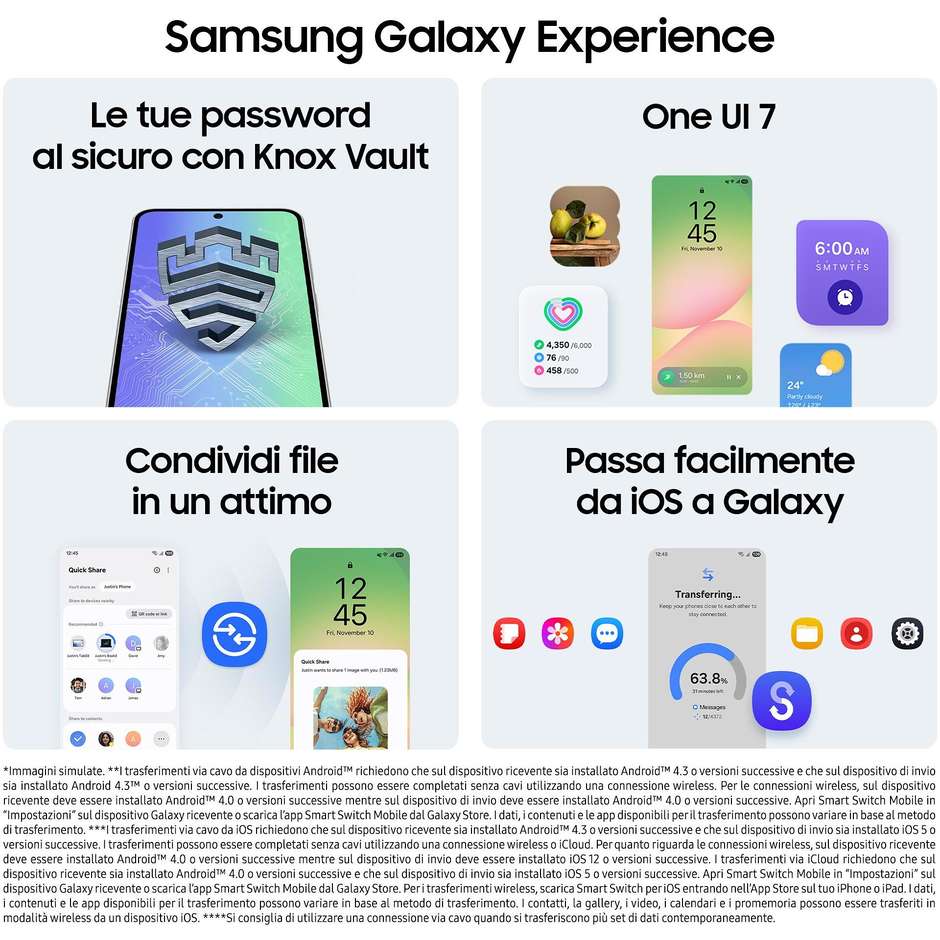 Samsung Galaxy A56 Smartphone 5G 6,7" Super AMOLED+ 128GB 50MP Colore Awesome Pink