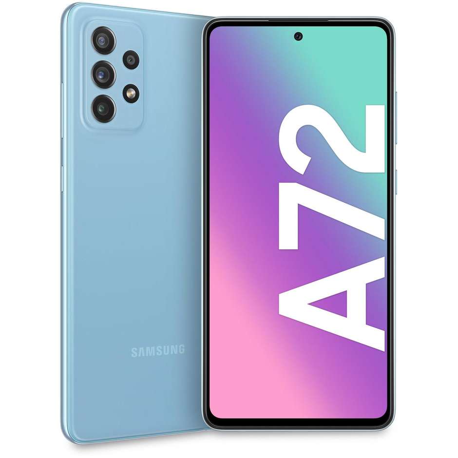 Samsung Galaxy A72 Smartphone 6.7" Ram 6 GB Memoria 128 GB Android 11 colore Awesome Blue