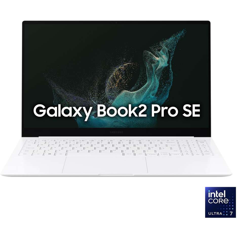 Samsung Galaxy Book 2 Pro SE Notebook 15.6" Full HD Ram 16 GB Memoria 512 GB Wi-Fi Colore Argento