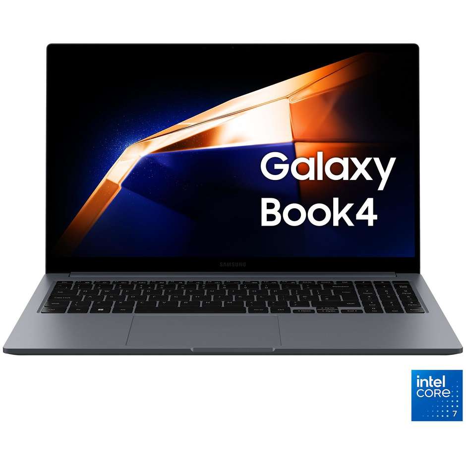 Samsung Galaxy Book 4 Notebook 15,6" Full HD Intel Core 7 150U RAM 16 GB SSD 512 GB Windows 11 Home Moonstone Gray