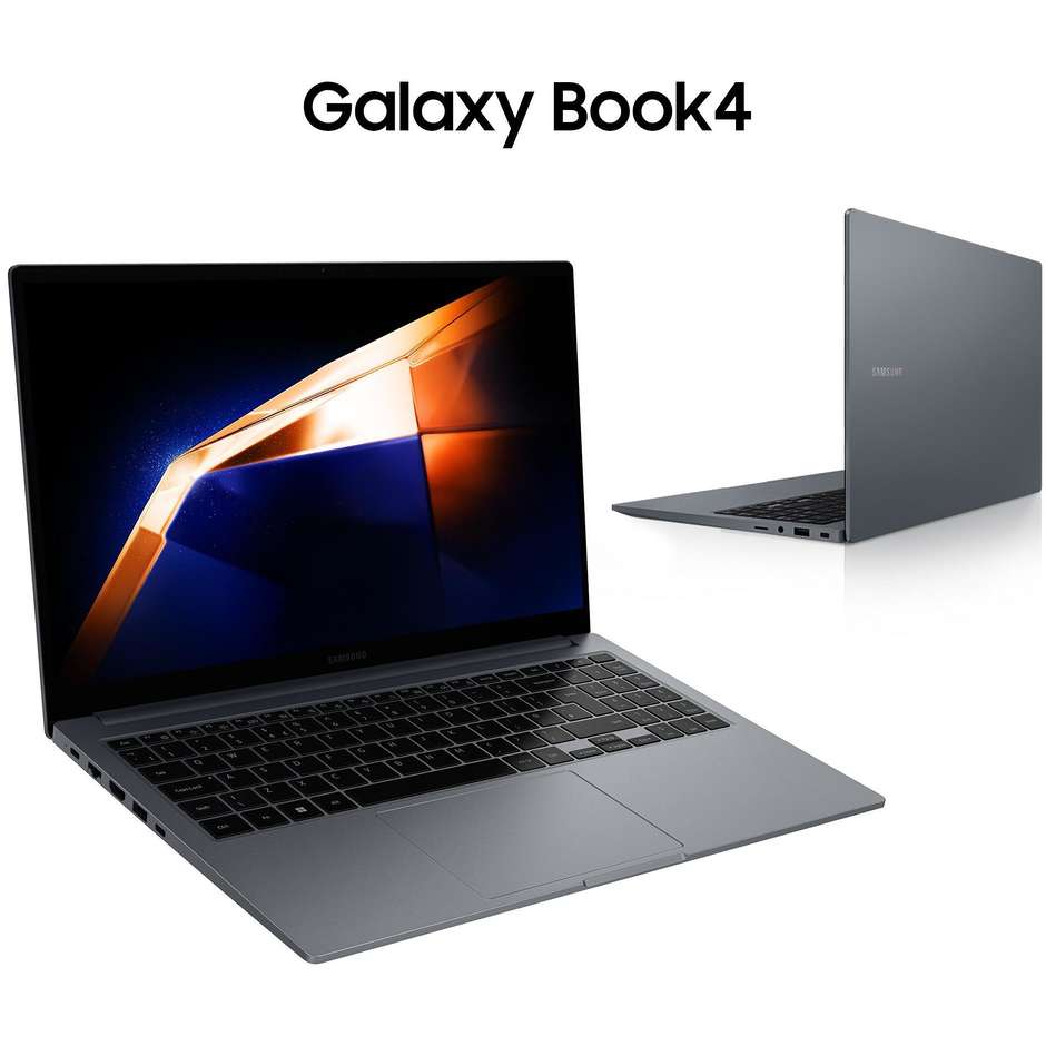 Samsung Galaxy Book 4 Notebook 15,6" Full HD Intel Core 7 150U RAM 16 GB SSD 512 GB Windows 11 Home Moonstone Gray