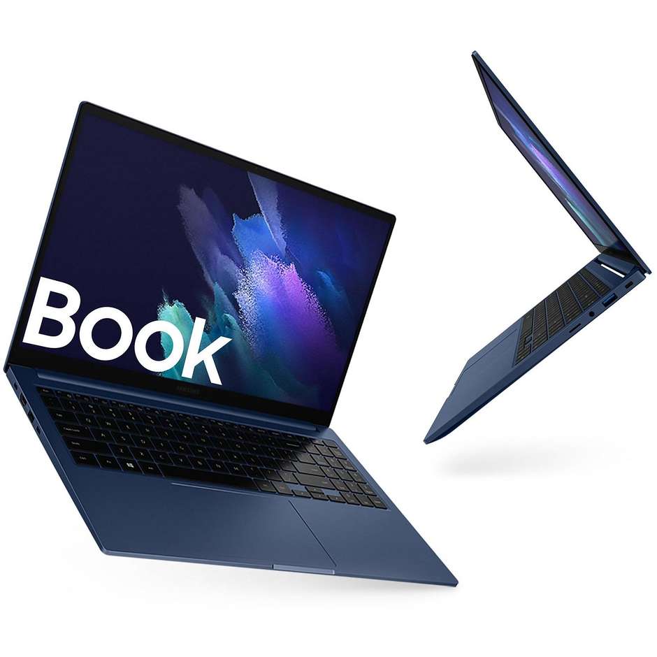 Samsung Galaxy Book Notebook 15,6'' Full HD Intel Core i3-11 Ram 8 Gb SSD 256 Gb Windows 10 colore Denim Blue