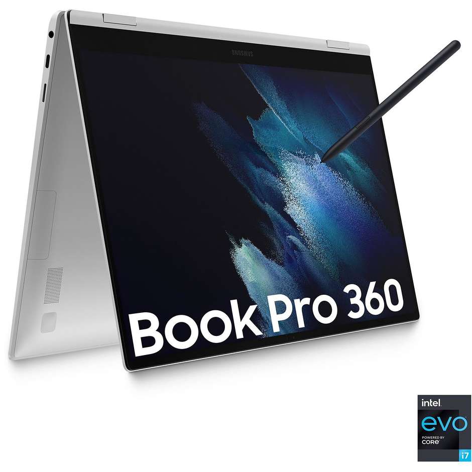 Samsung Galaxy Book Pro 360° Notebook 2-in-1 15,6'' Full HD Intel Core i7 Ram 16 Gb SSD 512 Gb Windows 10 Mystic Silver