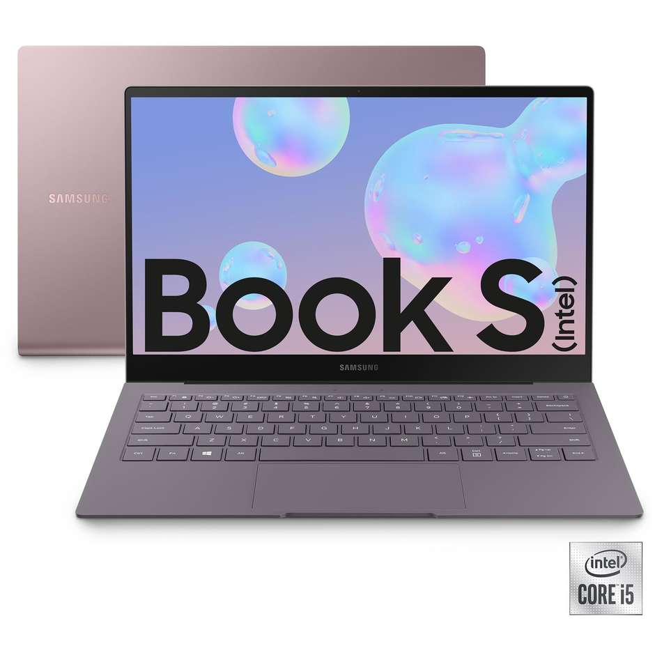 Samsung Galaxy Book S Notebook 13,3'' FHD Core i5 Ram 8 Gb eUFS 512 Gb Windows 10 Home colore gold