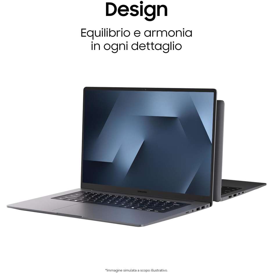 Samsung Galaxy Book6 NP760VJG-KG3IT Notebook 16" Intel Core Ultra 7 16GB 512GB Grigio