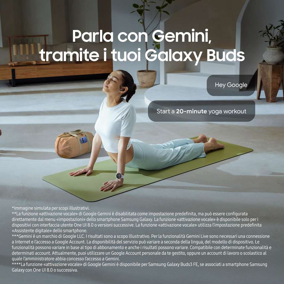 Samsung Galaxy Buds 3 Auricolari True Wireless con Galaxy AI e Audio Hi-Fi Nero