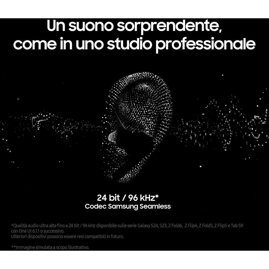Samsung Galaxy Buds 3 Pro Auricolari True Wireless con ANC e Blade Lights Nero