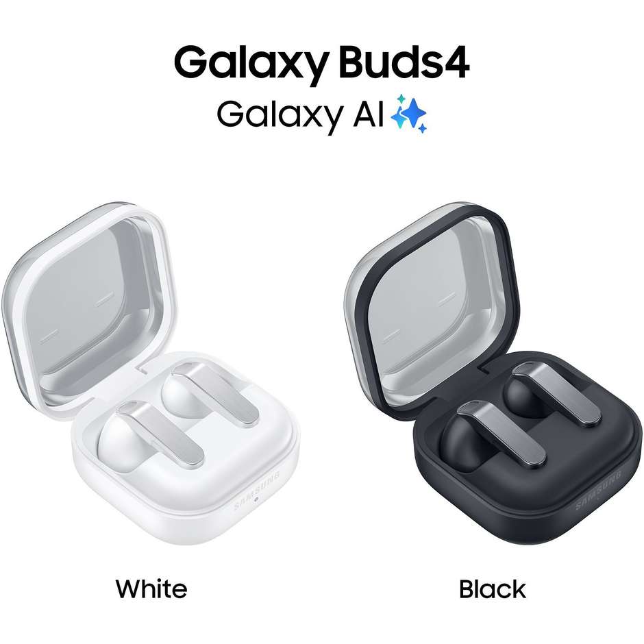 Samsung Galaxy Buds4 Auricolari TWS ANC IP54 Bianchi