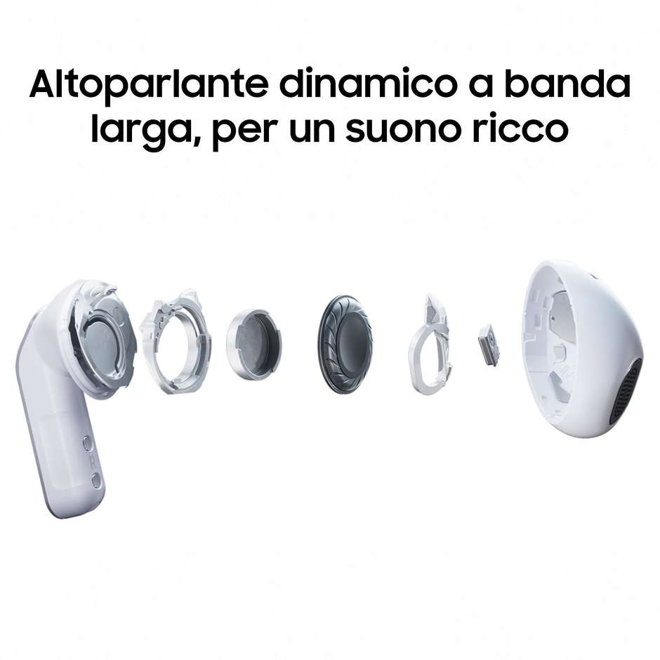 Samsung Galaxy Buds4 Auricolari TWS ANC IP54 Neri