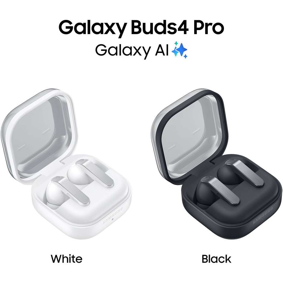 Samsung Galaxy Buds4 Pro Auricolari TWS ANC IP57 Neri