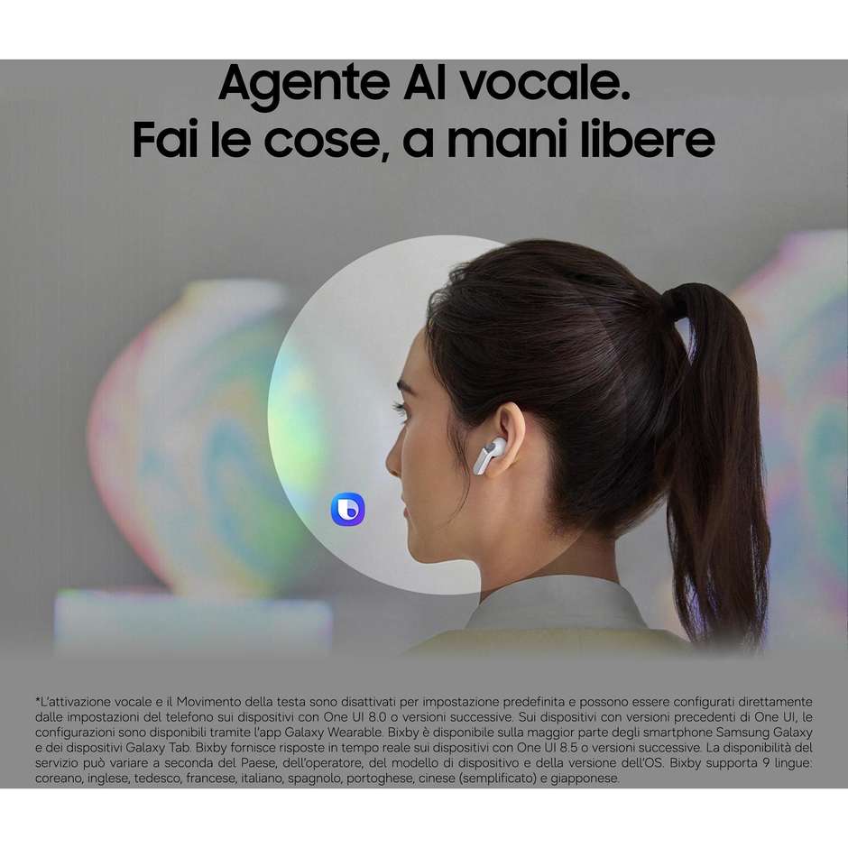 Samsung Galaxy Buds4 Pro Auricolari TWS ANC IP57 Neri
