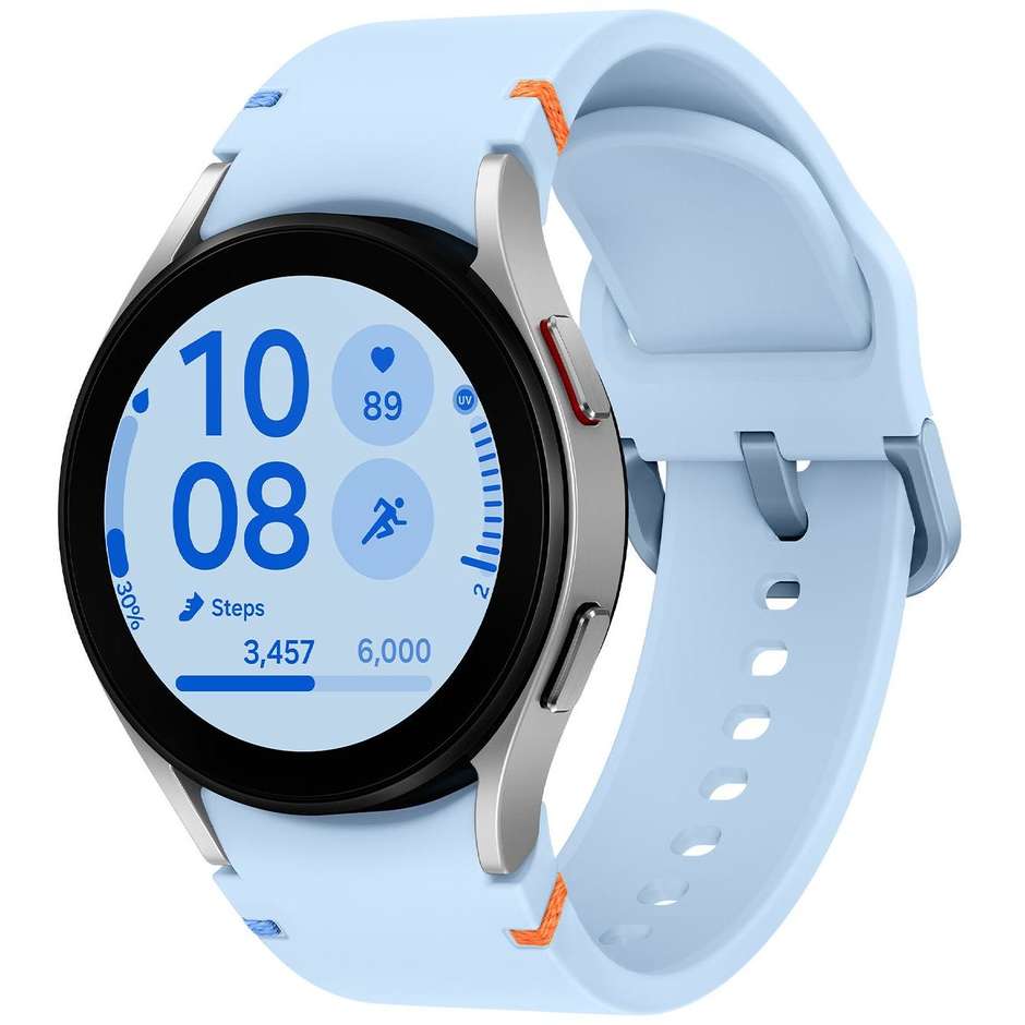 Samsung Galaxy FE Smartwatch 40mm GPS Wi-Fi Colore Argento con cinturino Oro Blu