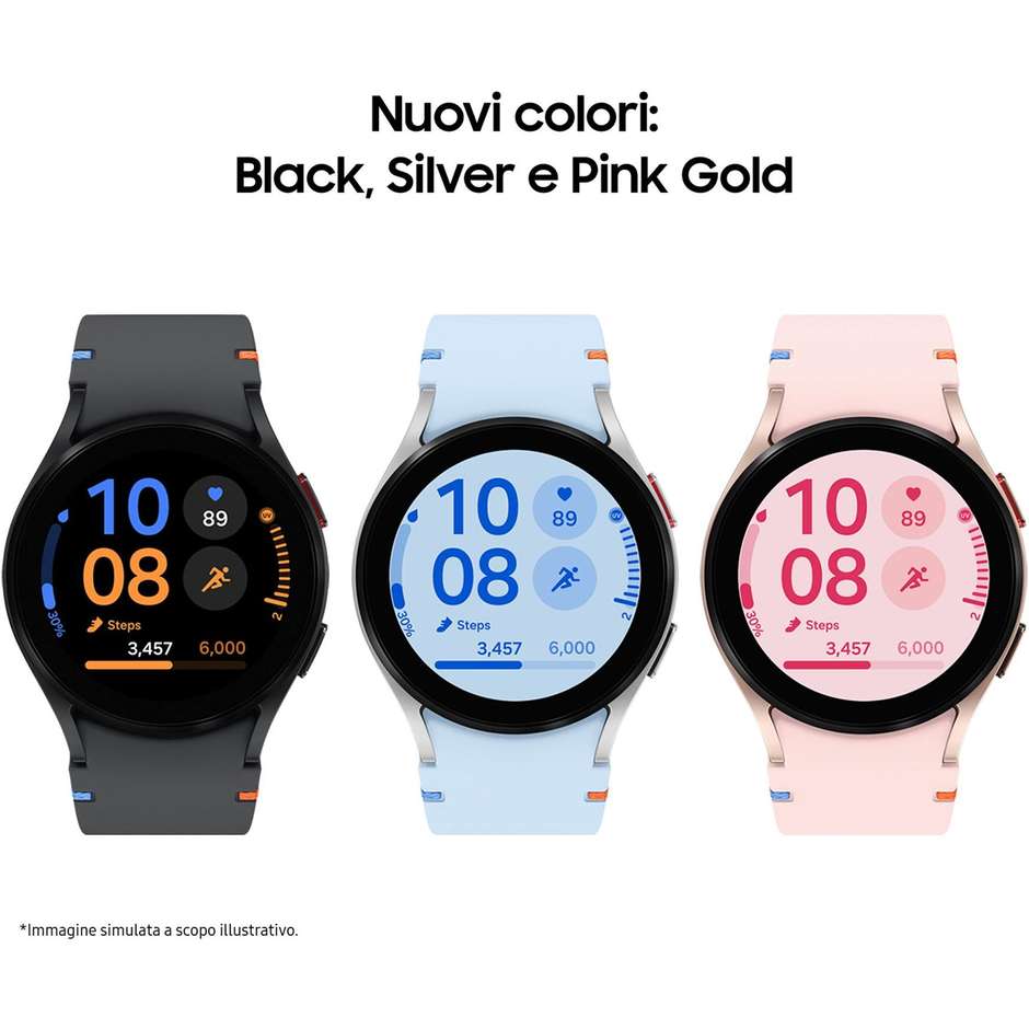 Samsung Galaxy FE Smartwatch 40mm GPS Wi-Fi Colore Oro rosa con cinturino Oro rosa