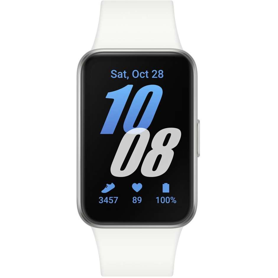 Samsung Galaxy Fit3 Fitness Band 1.6" AMOLED Cassa Alluminio Bluetooth Colore Argento