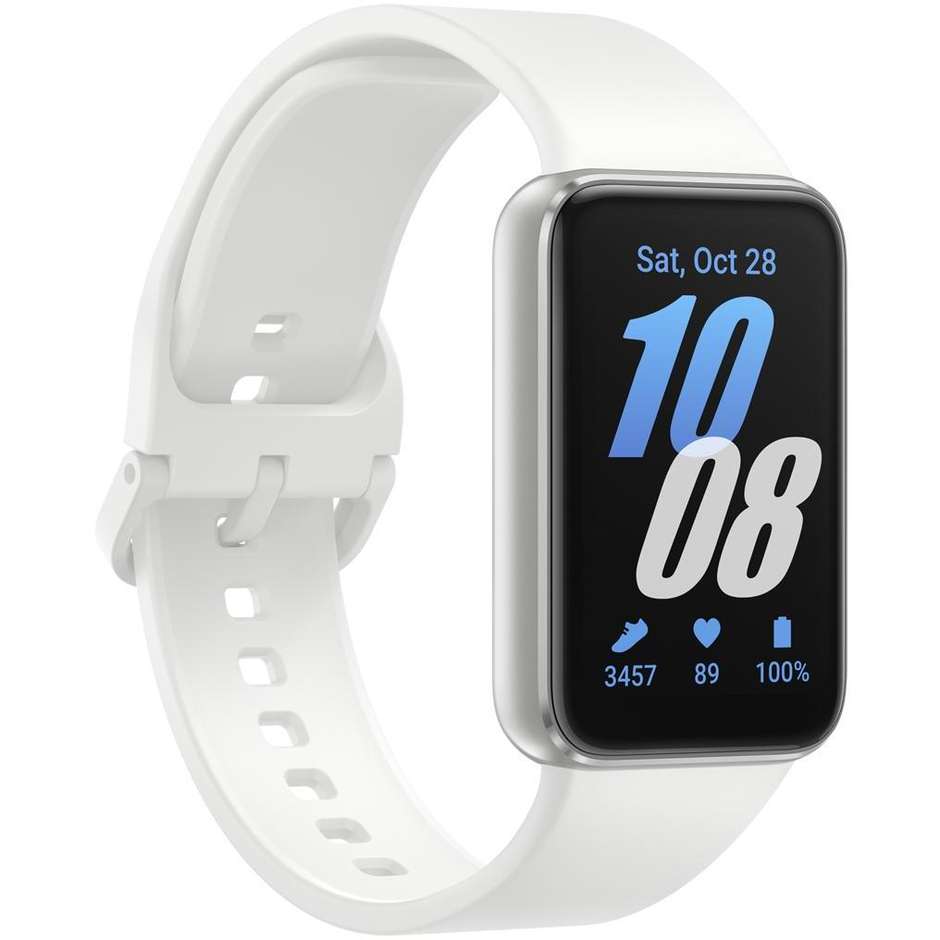 Samsung Galaxy Fit3 Fitness Band 1.6" AMOLED Cassa Alluminio Bluetooth Colore Argento