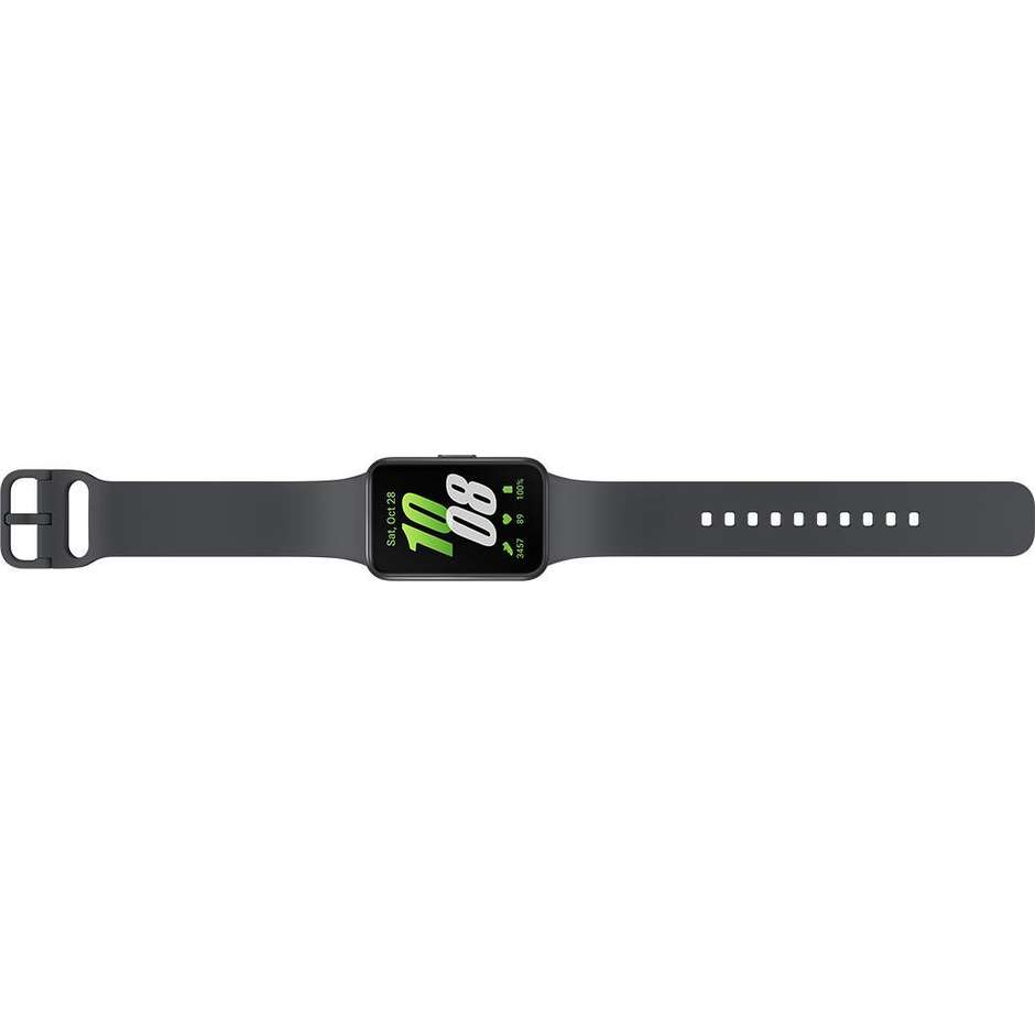 Samsung Galaxy Fit3 Fitness Band 1.6" AMOLED Cassa Alluminio Bluetooth Colore Grigio Scuro