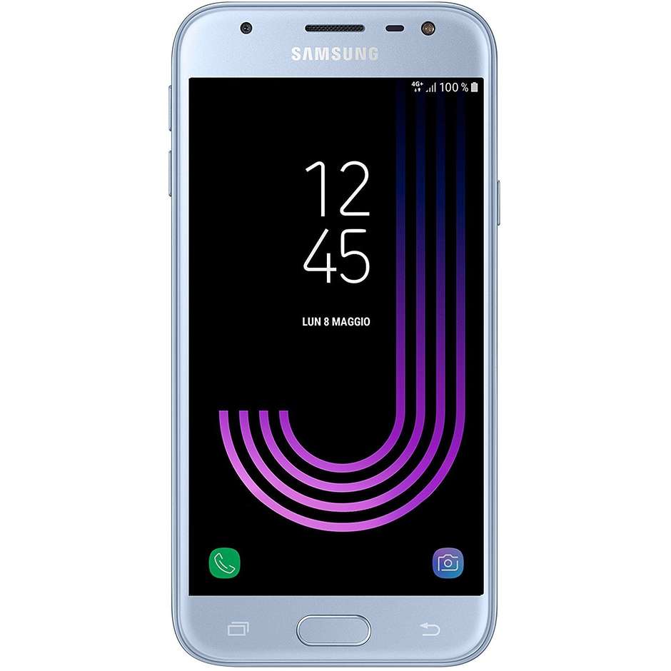 Samsung Galaxy J3 2017 Smartphone Android Display 5" Fotocamera 13 MegaPixel Colore Blu