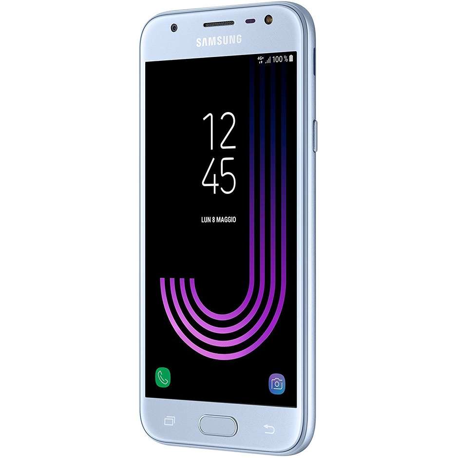 Samsung Galaxy J3 2017 Smartphone Dual sim Rete 4G LTE Ram 2GB Memoria 16GB colore Argento