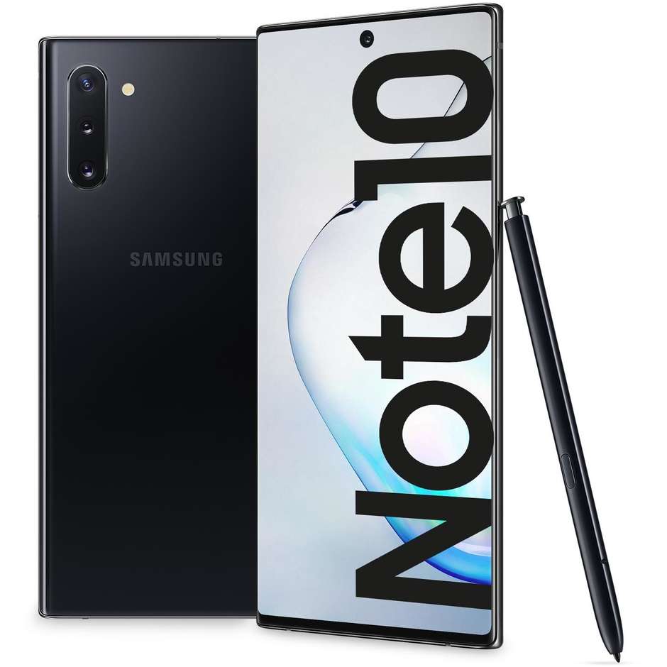 Samsung Galaxy Note 10 Smartphone 6,3" Ram 8 Gb Memoria 256 Gb Tripla fotocamera Android colore Nero