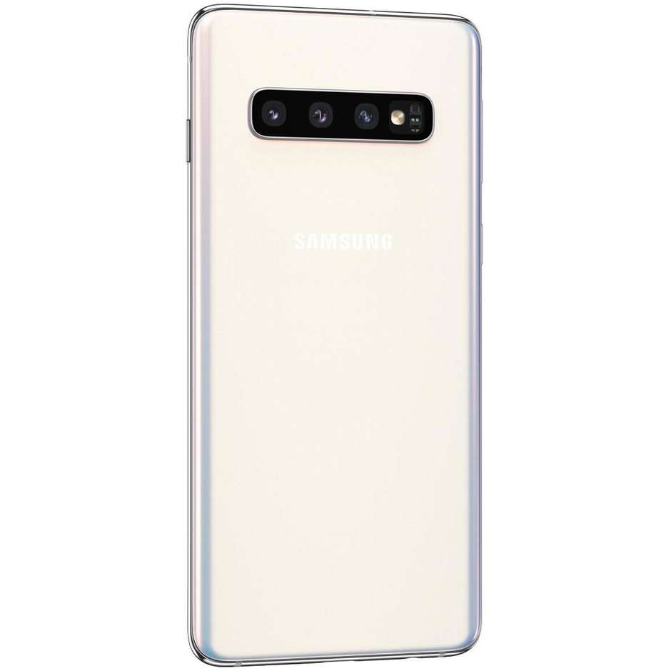 Samsung Galaxy S10 Smartphone Dual Sim 6,1" 128 GB Ram 8 GB colore Bianco