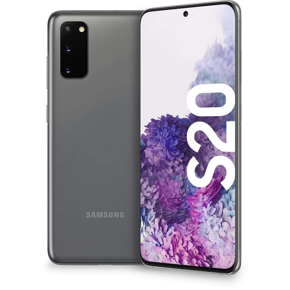 Samsung Galaxy S20 5G Smartphone dual sim 6,2" memoria 128 GB Ram 8 GB colore Cosmic Gray