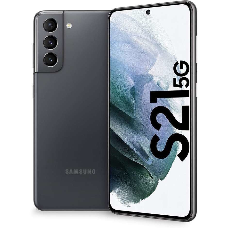 Samsung Galaxy S21 5G Smartphone 6.2" Ram 8 GB Memoria 256 GB Android 11 colore Phantom Gray