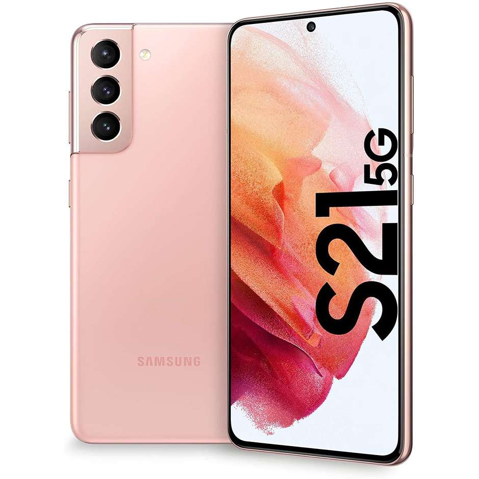 Samsung Galaxy S21 5G Smartphone 6.2" Ram 8 GB Memoria 256 GB Android 11 colore Phantom Pink