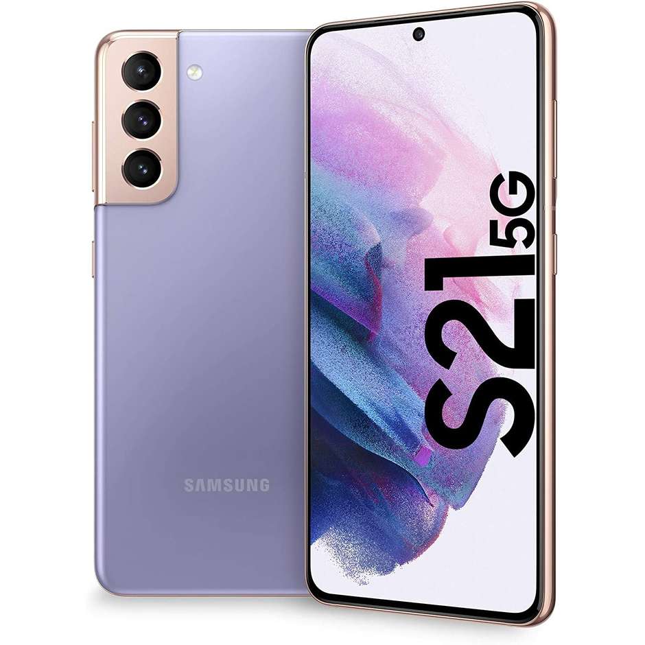 Samsung Galaxy S21 5G Smartphone 6.2" Ram 8 GB Memoria 256 GB Android 11 colore Phantom Violet