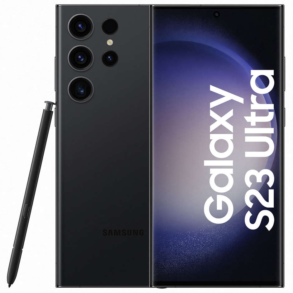 Samsung Galaxy S23 Ultra 5G Smartphone 6,88" QHD Ram 12 Gb Memoria 512 Gb Android Colore Phantom Black