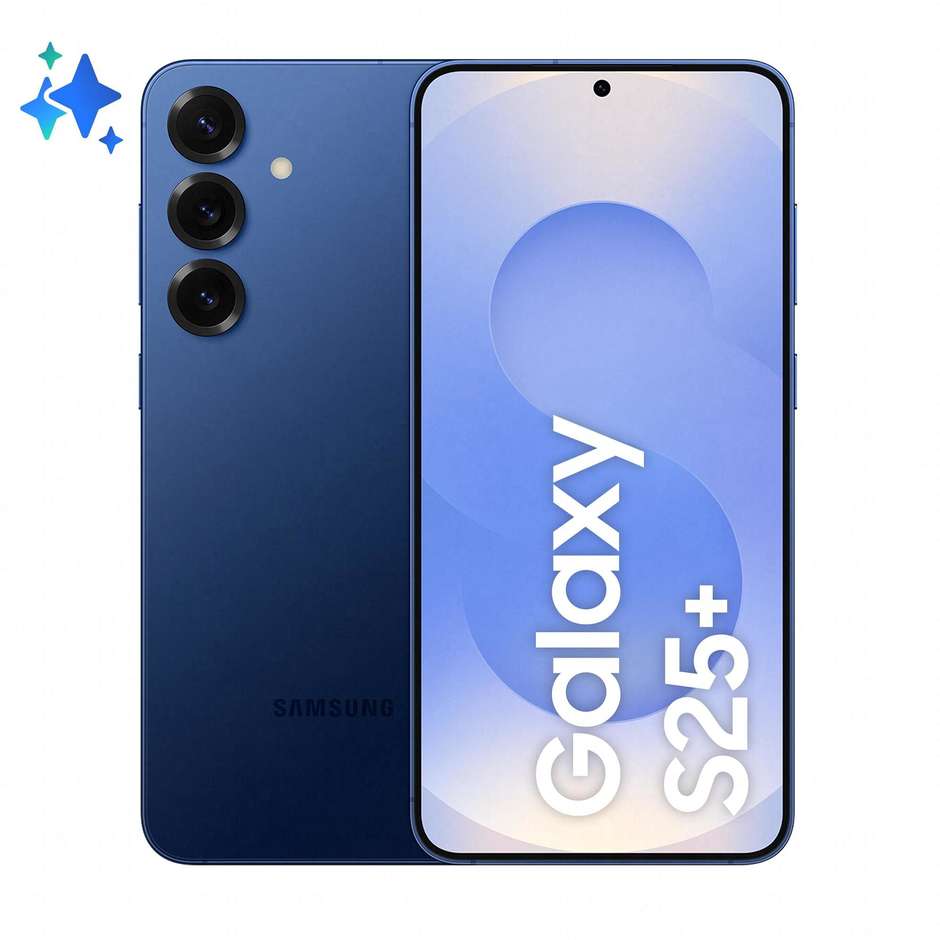 Samsung Galaxy S25+ Smartphone 6.7'' Ram 12 GB Memoria 256 GB Android 15 Colore Blu marino