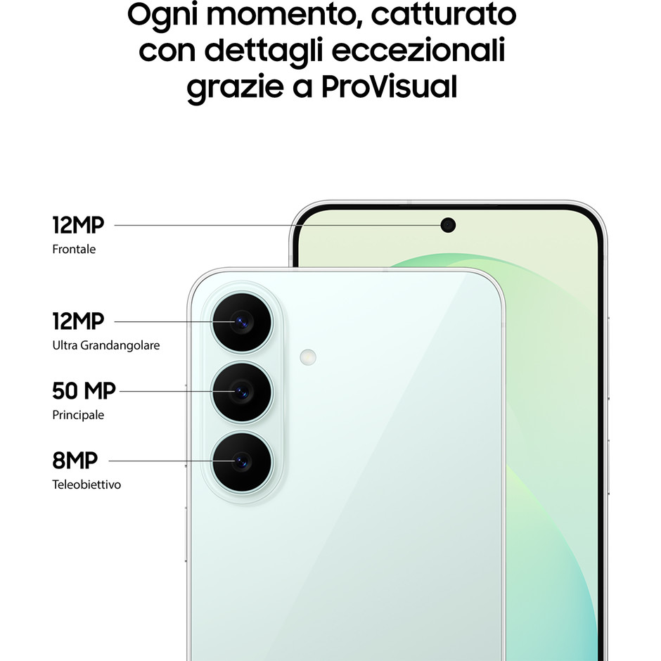 Samsung Galaxy S26 FE 5G 8 GB/256 GB Pistachio con display AMOLED da 6,7 pollici