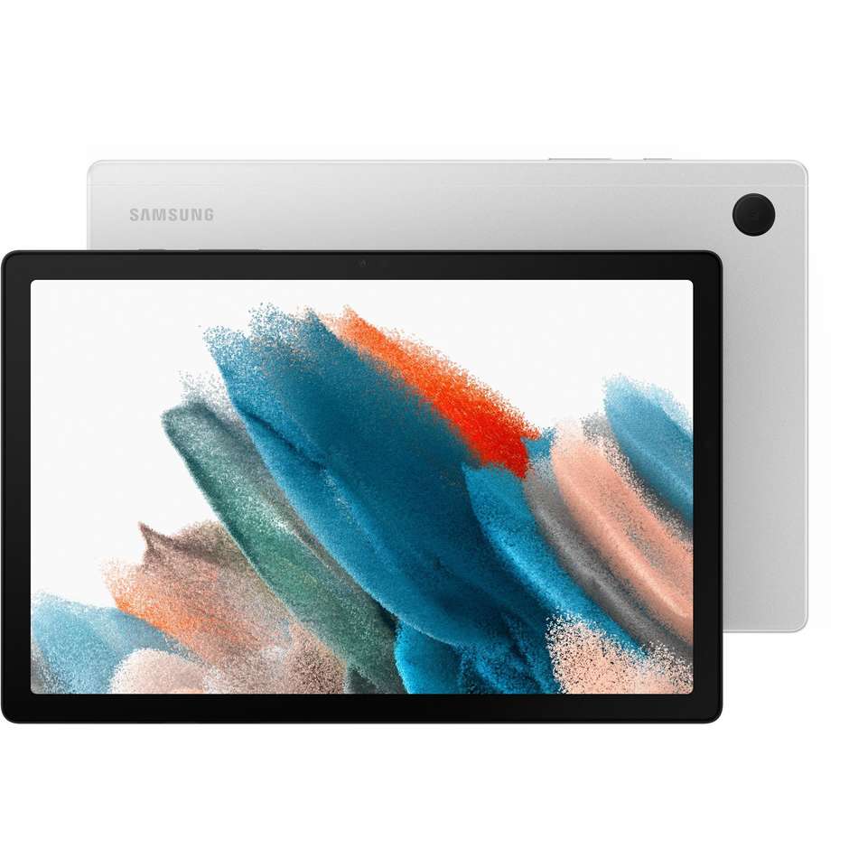 Samsung Galaxy Tab A8 Tablet 10,5" HD 4G LTE Wi-Fi Ram 4 Gb Memoria 64 Gb Android colore Silver
