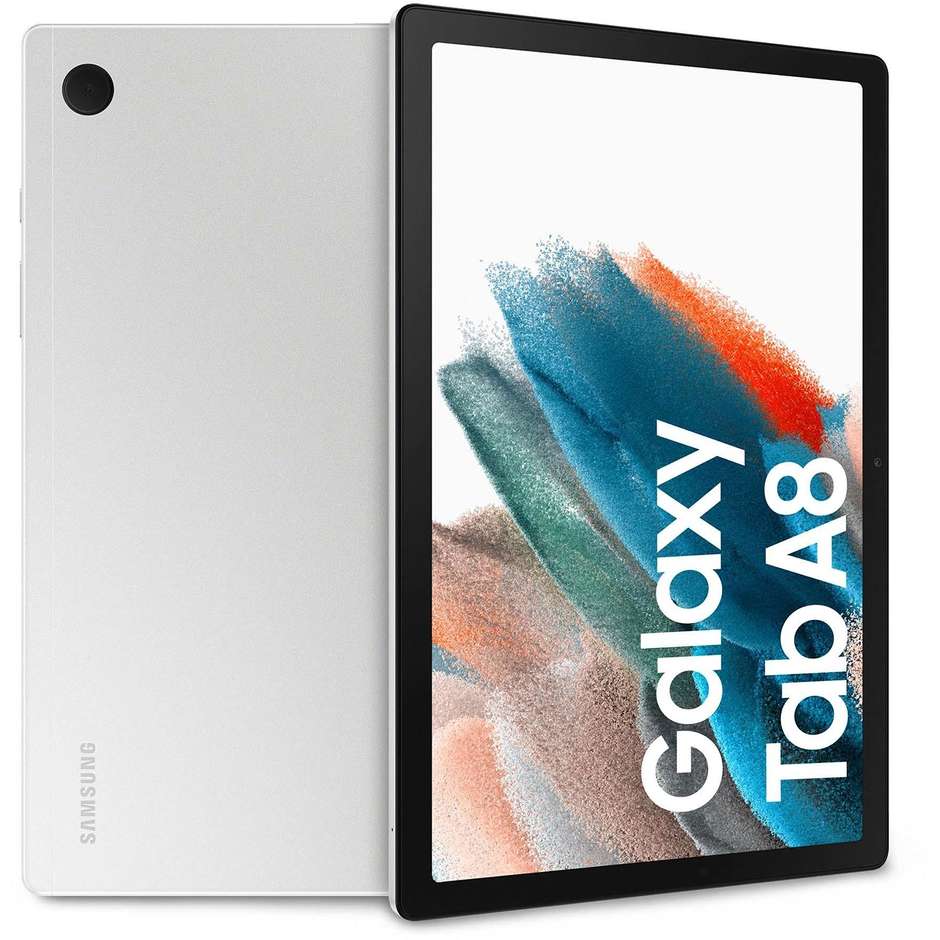 Samsung Galaxy Tab A8 Tablet 10,5" HD Wi-Fi Ram 3 Gb Memoria 32 Gb Android colore silver