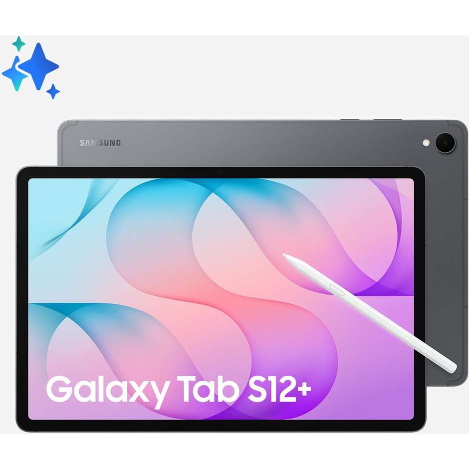 Samsung Galaxy Tab S12+ 12,6 pollici Wi-Fi 12 GB/256 GB Gray con S Pen