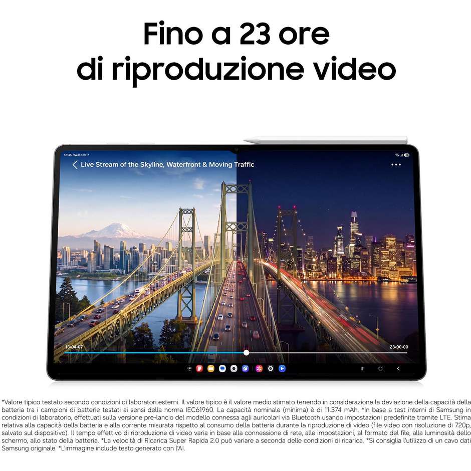 Samsung Galaxy Tab S12 Ultra 14,6 pollici Wi-Fi 12 GB/256 GB Gray con S Pen